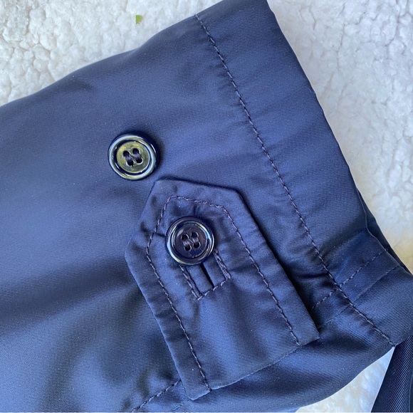 Prada Deep Blue Nylon Trench Coat, Large, EUC - Picture 9 of 16